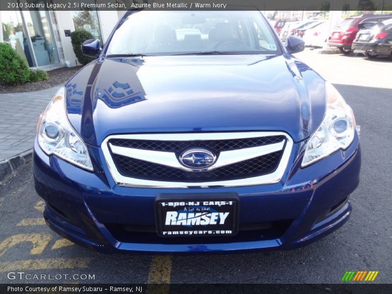 Azurite Blue Metallic / Warm Ivory 2010 Subaru Legacy 2.5i Premium Sedan