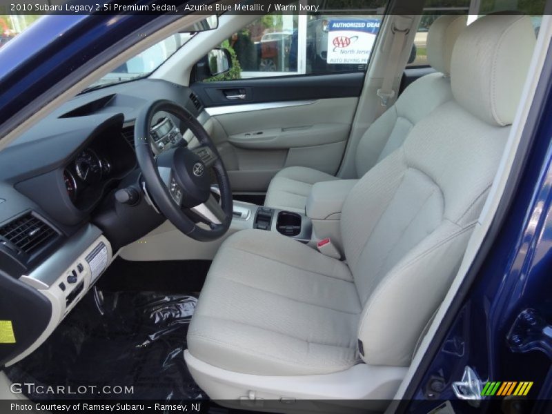Azurite Blue Metallic / Warm Ivory 2010 Subaru Legacy 2.5i Premium Sedan
