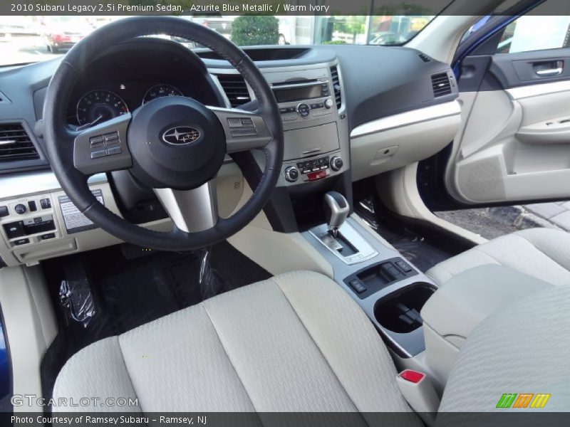 Azurite Blue Metallic / Warm Ivory 2010 Subaru Legacy 2.5i Premium Sedan