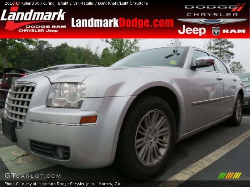 Bright Silver Metallic / Dark Khaki/Light Graystone 2010 Chrysler 300 Touring