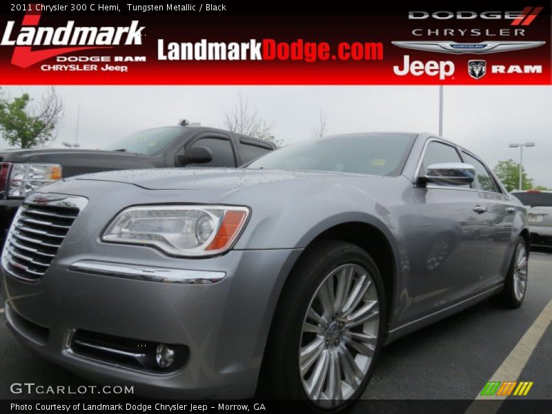 Tungsten Metallic / Black 2011 Chrysler 300 C Hemi