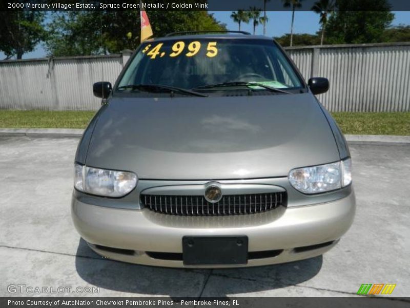 Spruce Green Metallic / Golden Mink 2000 Mercury Villager Estate