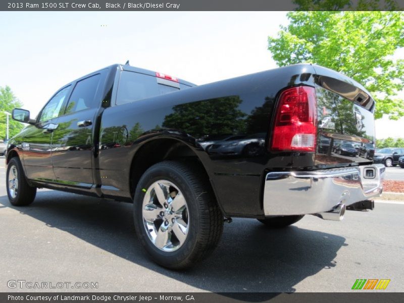 Black / Black/Diesel Gray 2013 Ram 1500 SLT Crew Cab