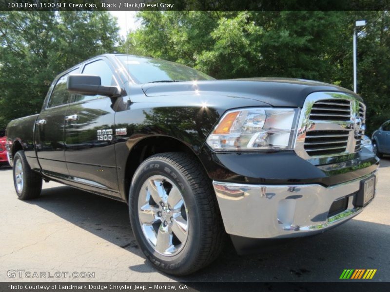 Black / Black/Diesel Gray 2013 Ram 1500 SLT Crew Cab