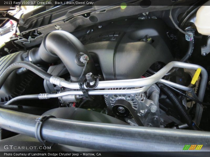 Black / Black/Diesel Gray 2013 Ram 1500 SLT Crew Cab