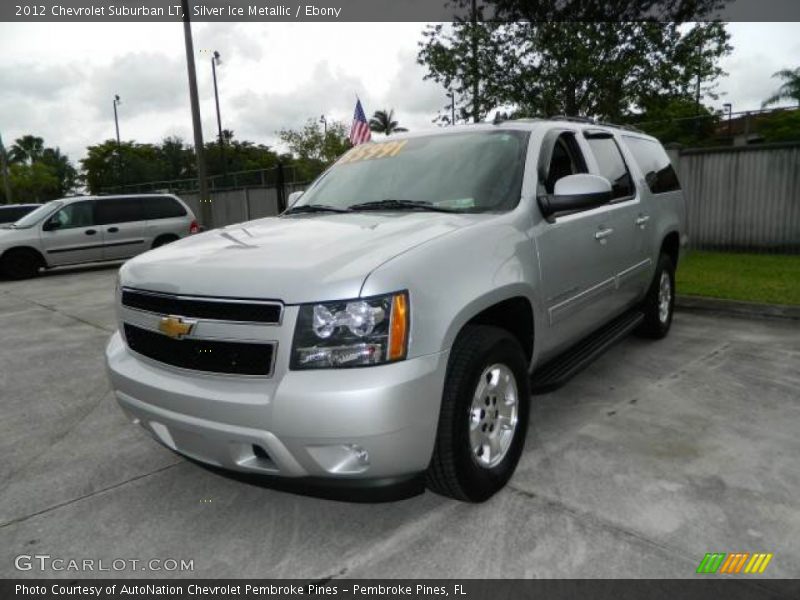 Silver Ice Metallic / Ebony 2012 Chevrolet Suburban LT