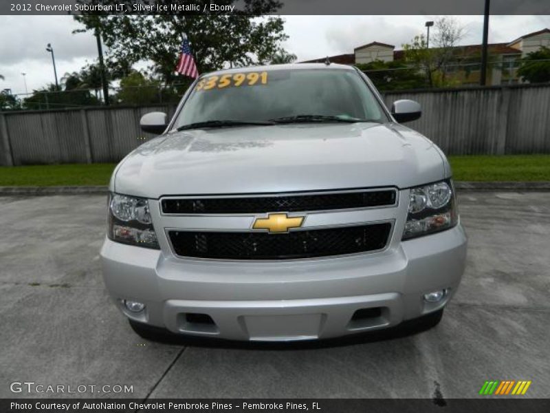 Silver Ice Metallic / Ebony 2012 Chevrolet Suburban LT