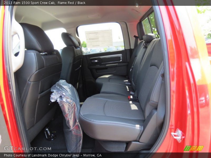 Rear Seat of 2013 1500 Sport Crew Cab
