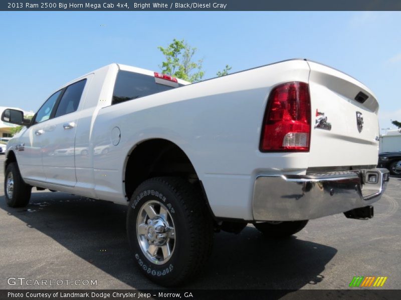 Bright White / Black/Diesel Gray 2013 Ram 2500 Big Horn Mega Cab 4x4