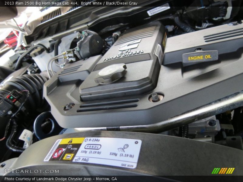  2013 2500 Big Horn Mega Cab 4x4 Engine - 6.7 Liter OHV 24-Valve Cummins VGT Turbo-Diesel Inline 6 Cylinder