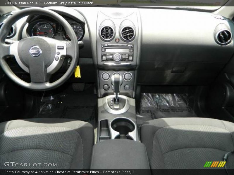 Gotham Gray Metallic / Black 2011 Nissan Rogue S