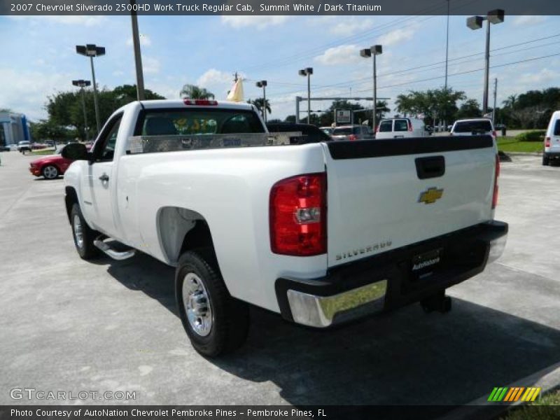 Summit White / Dark Titanium 2007 Chevrolet Silverado 2500HD Work Truck Regular Cab