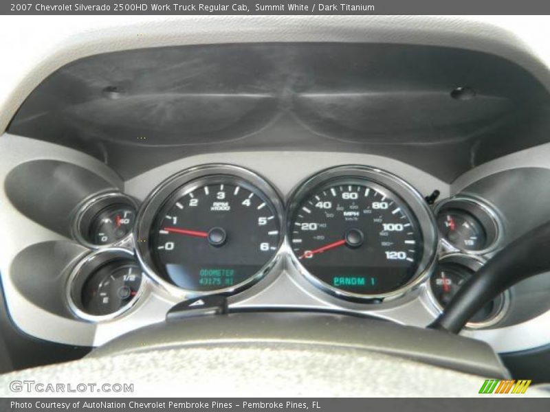 Summit White / Dark Titanium 2007 Chevrolet Silverado 2500HD Work Truck Regular Cab