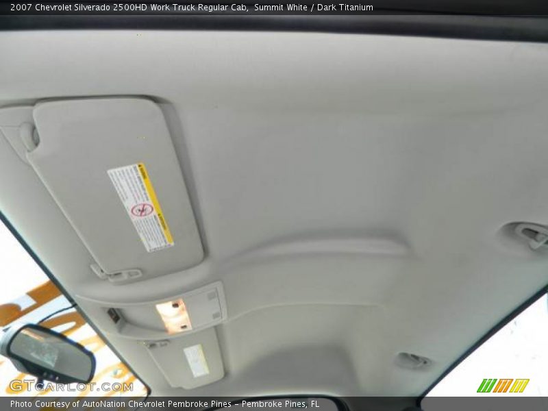 Summit White / Dark Titanium 2007 Chevrolet Silverado 2500HD Work Truck Regular Cab