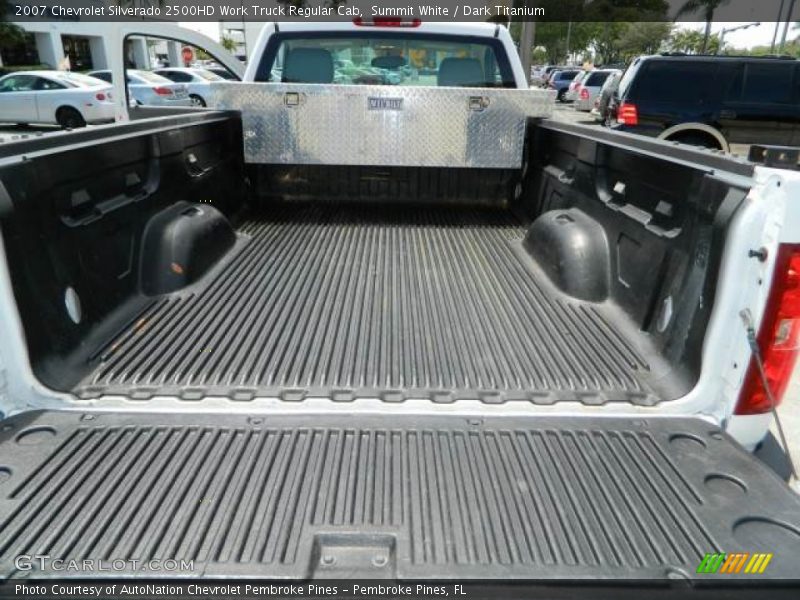 Summit White / Dark Titanium 2007 Chevrolet Silverado 2500HD Work Truck Regular Cab