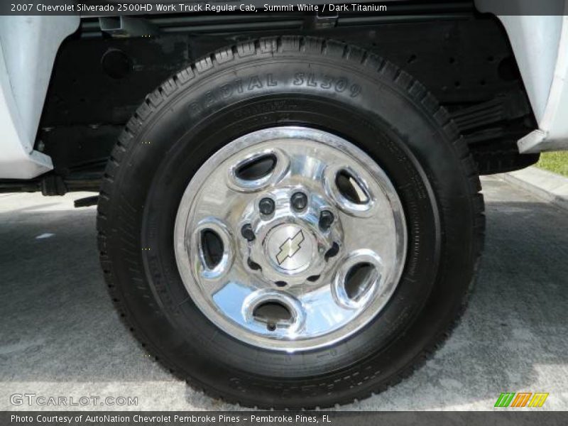 Summit White / Dark Titanium 2007 Chevrolet Silverado 2500HD Work Truck Regular Cab