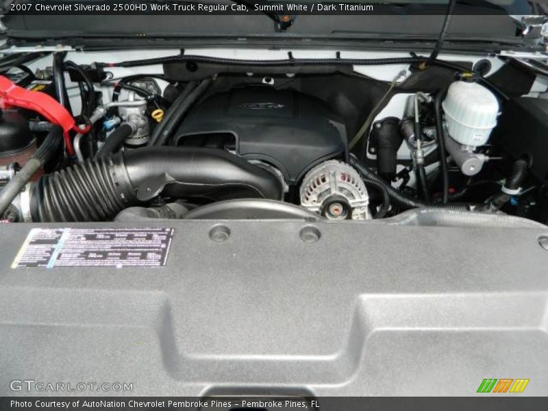 Summit White / Dark Titanium 2007 Chevrolet Silverado 2500HD Work Truck Regular Cab