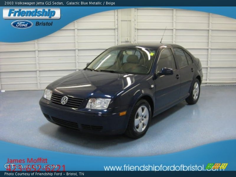 Galactic Blue Metallic / Beige 2003 Volkswagen Jetta GLS Sedan