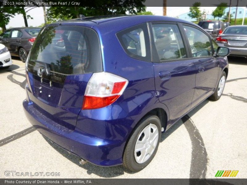 Vortex Blue Pearl / Gray 2013 Honda Fit