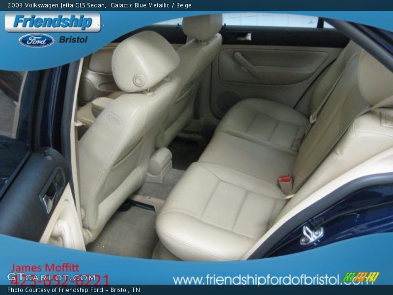 Galactic Blue Metallic / Beige 2003 Volkswagen Jetta GLS Sedan