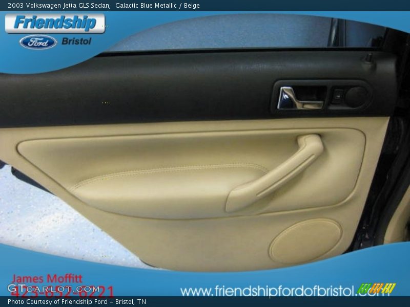 Galactic Blue Metallic / Beige 2003 Volkswagen Jetta GLS Sedan