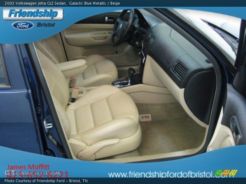 Galactic Blue Metallic / Beige 2003 Volkswagen Jetta GLS Sedan