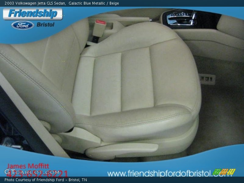 Galactic Blue Metallic / Beige 2003 Volkswagen Jetta GLS Sedan