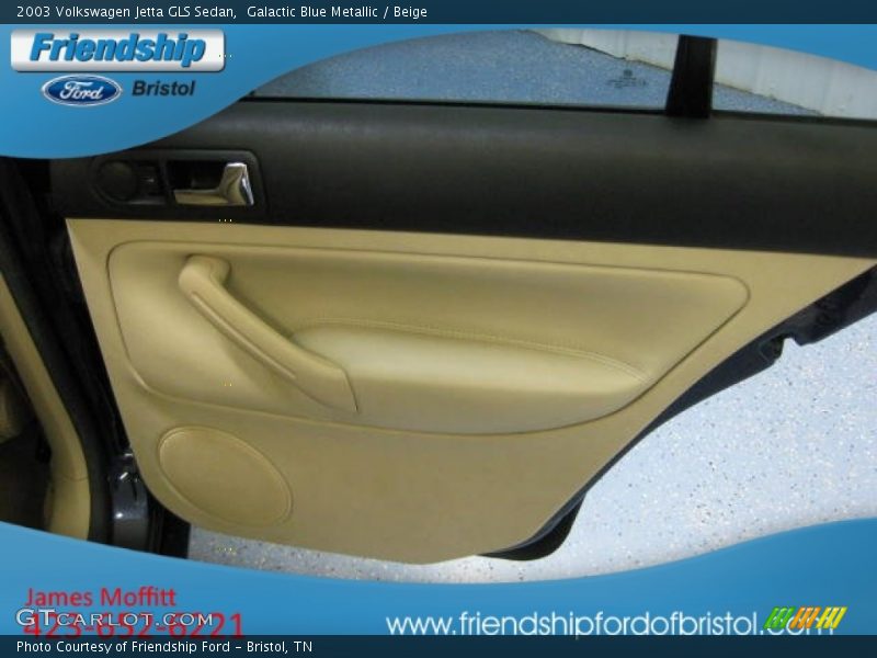 Galactic Blue Metallic / Beige 2003 Volkswagen Jetta GLS Sedan