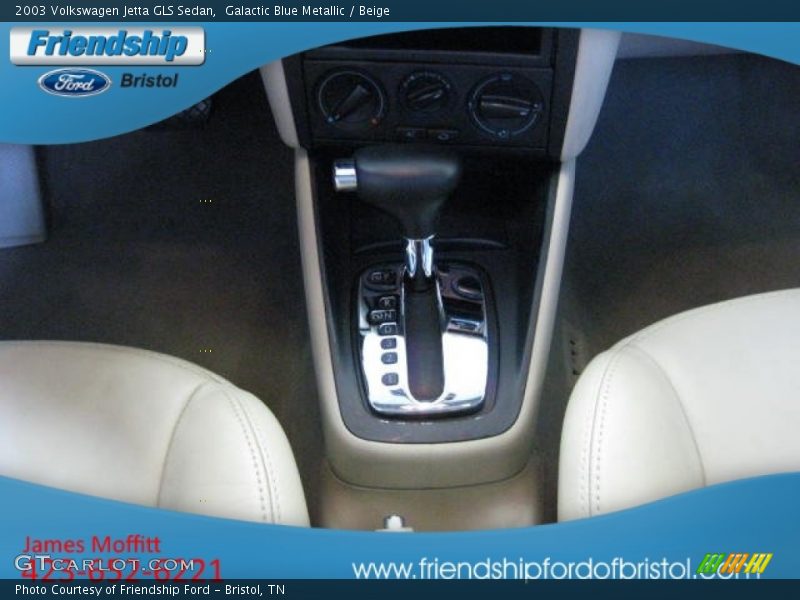 Galactic Blue Metallic / Beige 2003 Volkswagen Jetta GLS Sedan