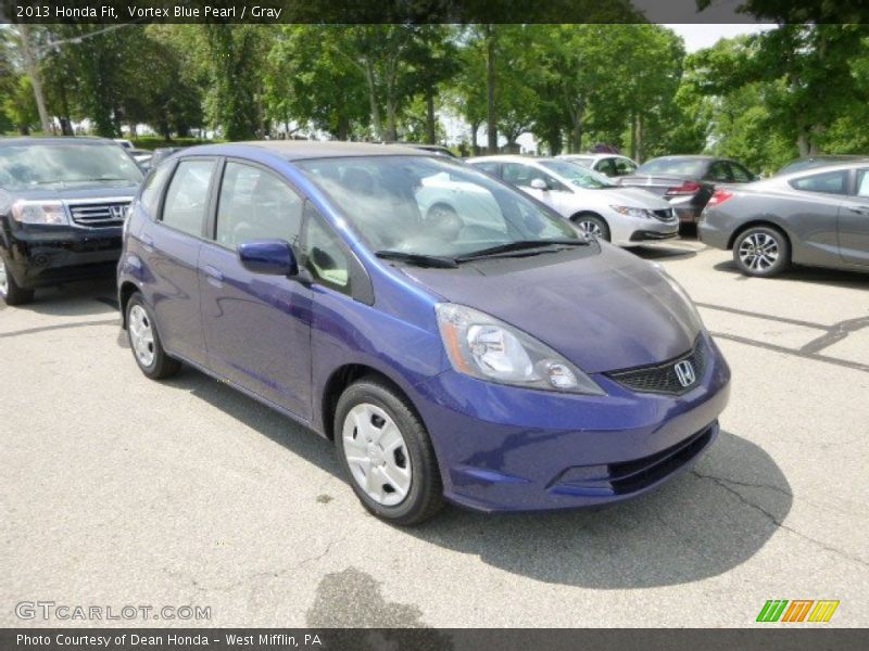 Vortex Blue Pearl / Gray 2013 Honda Fit