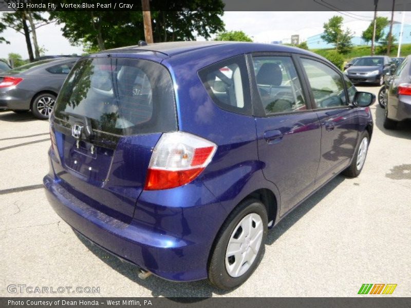 Vortex Blue Pearl / Gray 2013 Honda Fit