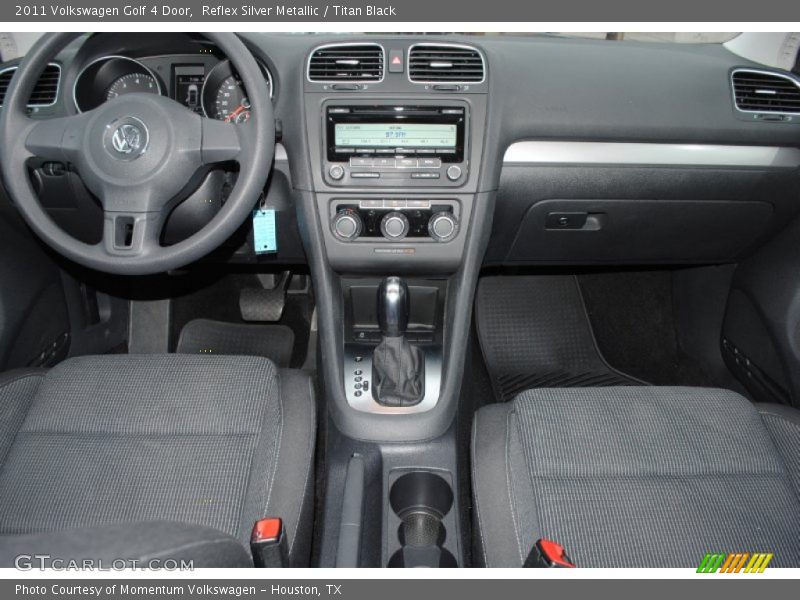 Reflex Silver Metallic / Titan Black 2011 Volkswagen Golf 4 Door