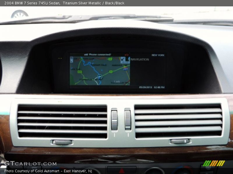 Titanium Silver Metallic / Black/Black 2004 BMW 7 Series 745Li Sedan