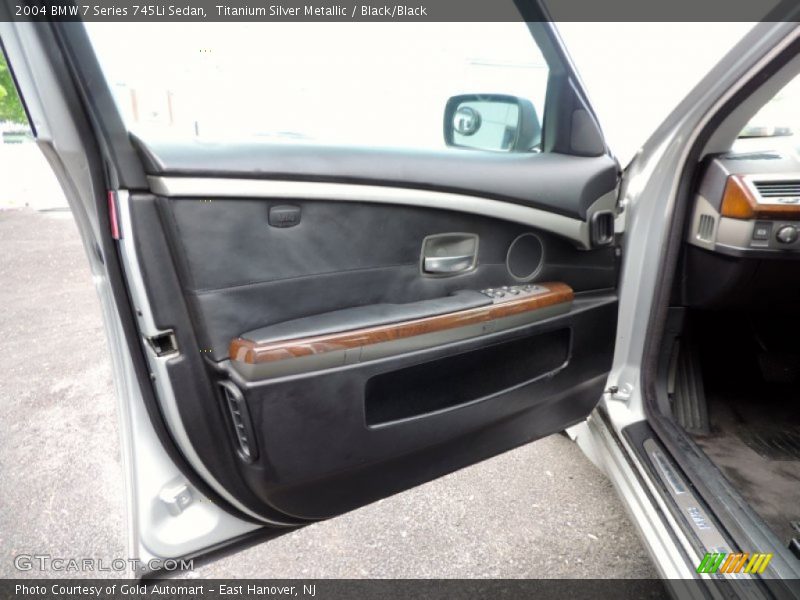 Titanium Silver Metallic / Black/Black 2004 BMW 7 Series 745Li Sedan