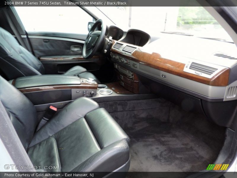 Titanium Silver Metallic / Black/Black 2004 BMW 7 Series 745Li Sedan