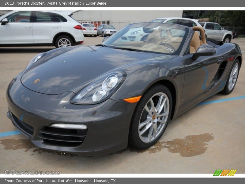 Agate Grey Metallic / Luxor Beige 2013 Porsche Boxster