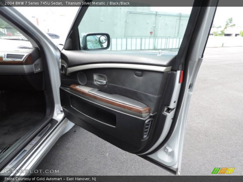 Titanium Silver Metallic / Black/Black 2004 BMW 7 Series 745Li Sedan