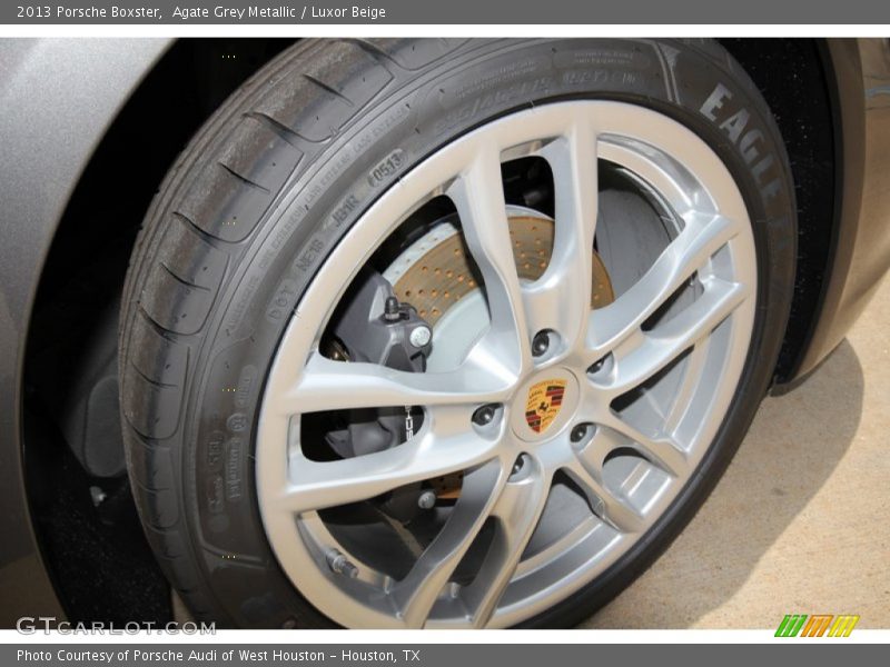 Agate Grey Metallic / Luxor Beige 2013 Porsche Boxster