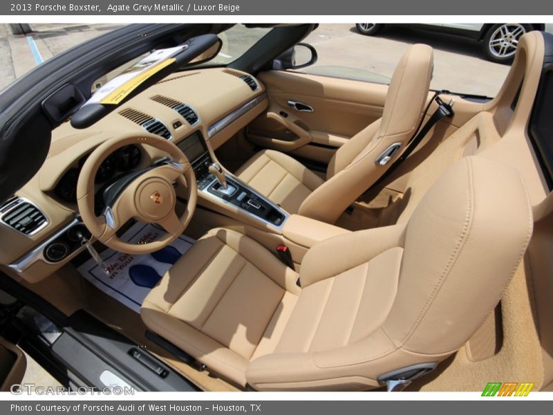 Agate Grey Metallic / Luxor Beige 2013 Porsche Boxster