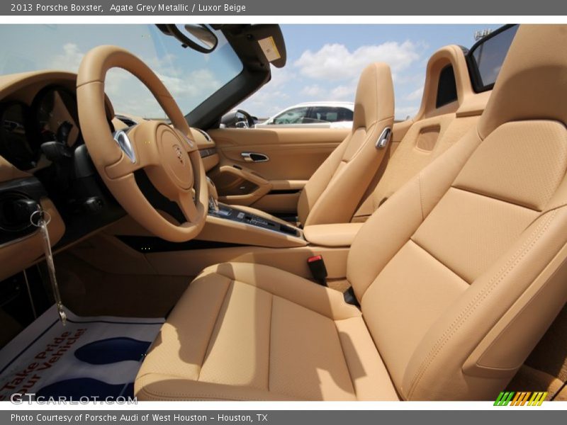 Agate Grey Metallic / Luxor Beige 2013 Porsche Boxster