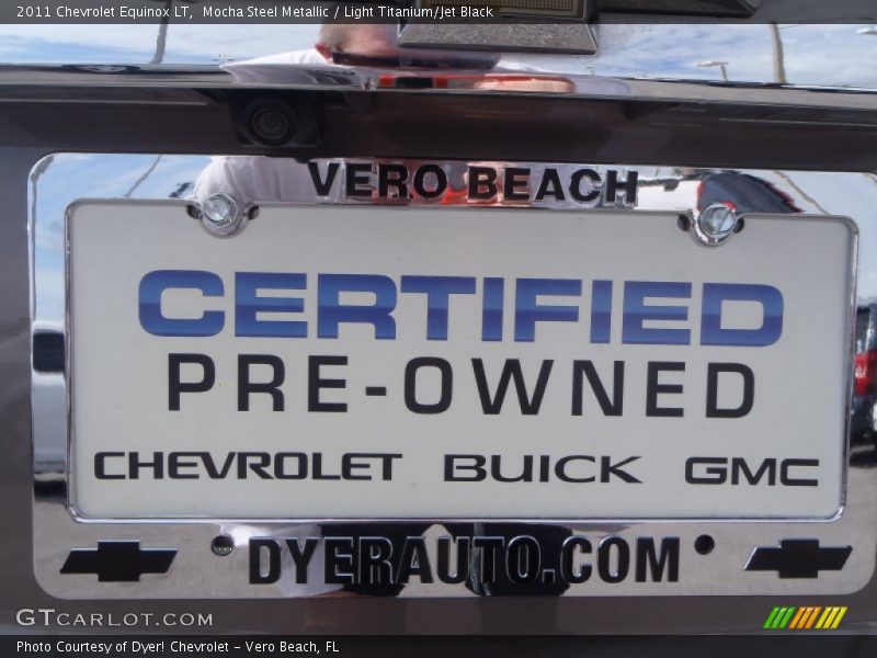 Mocha Steel Metallic / Light Titanium/Jet Black 2011 Chevrolet Equinox LT