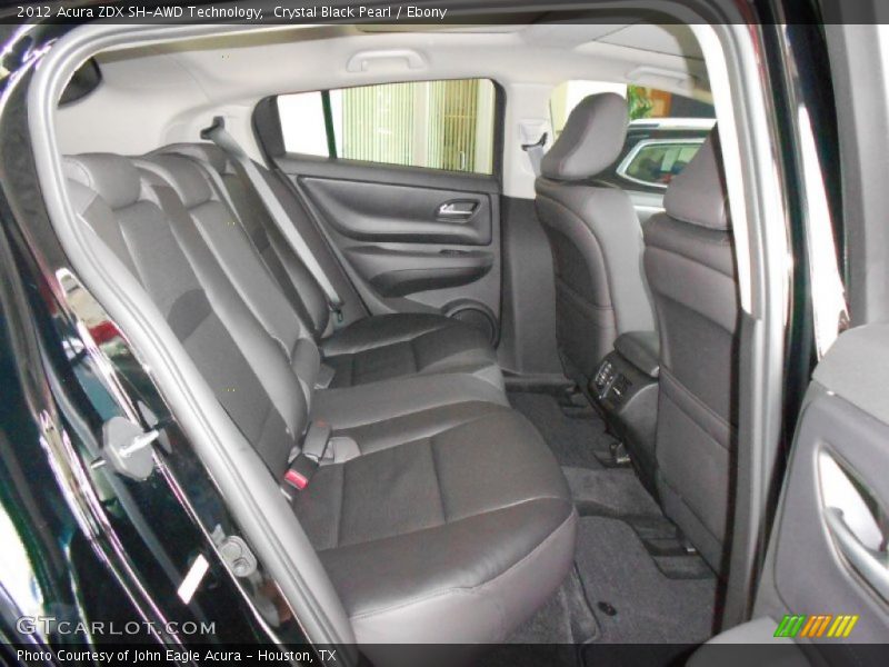 Rear Seat of 2012 ZDX SH-AWD Technology