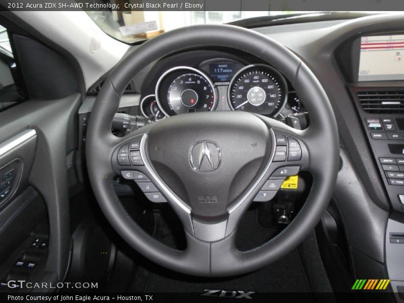  2012 ZDX SH-AWD Technology Steering Wheel