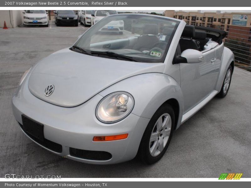 Reflex Silver / Black 2007 Volkswagen New Beetle 2.5 Convertible