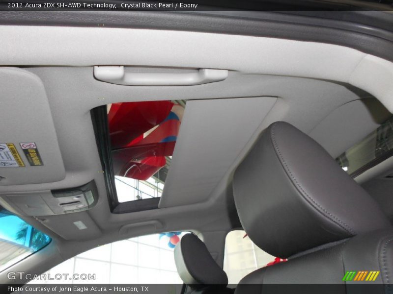 Crystal Black Pearl / Ebony 2012 Acura ZDX SH-AWD Technology