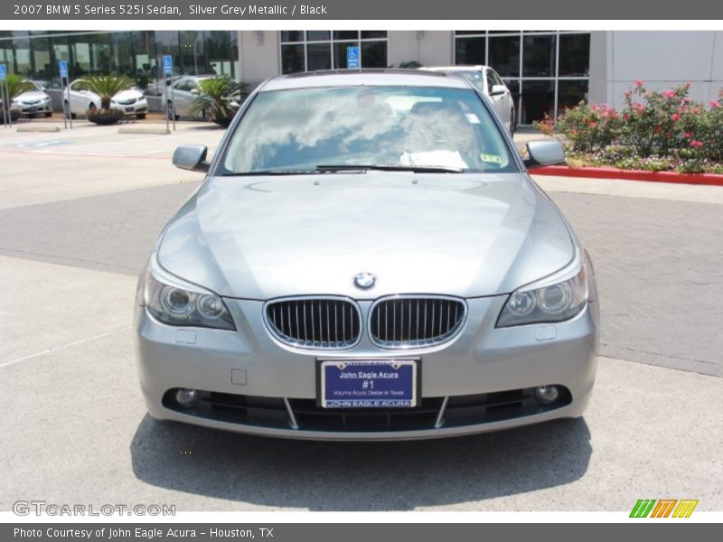 Silver Grey Metallic / Black 2007 BMW 5 Series 525i Sedan