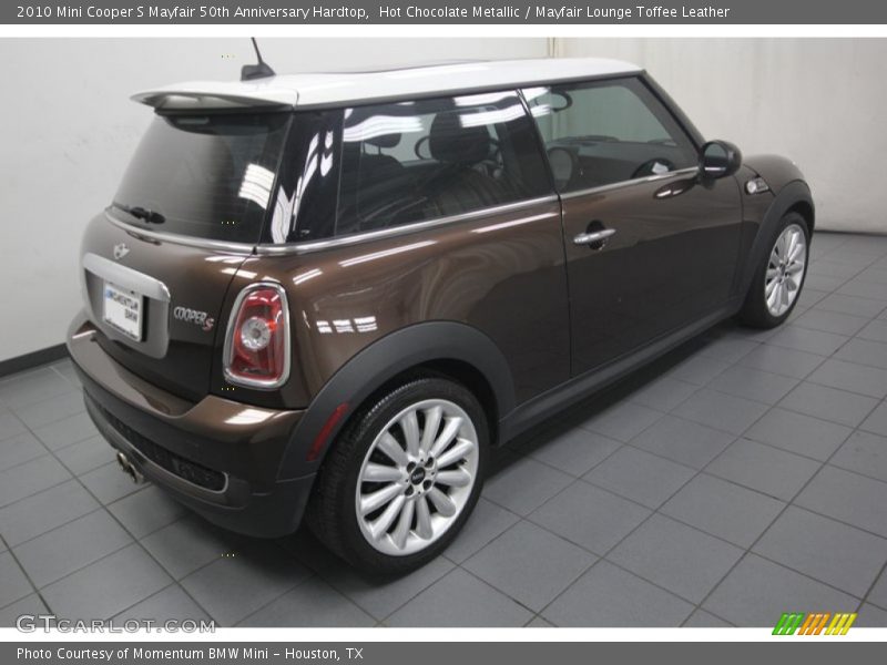 Hot Chocolate Metallic / Mayfair Lounge Toffee Leather 2010 Mini Cooper S Mayfair 50th Anniversary Hardtop