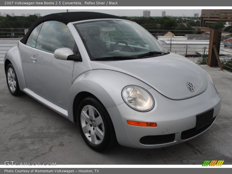 Reflex Silver / Black 2007 Volkswagen New Beetle 2.5 Convertible