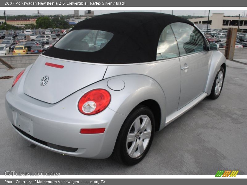 Reflex Silver / Black 2007 Volkswagen New Beetle 2.5 Convertible