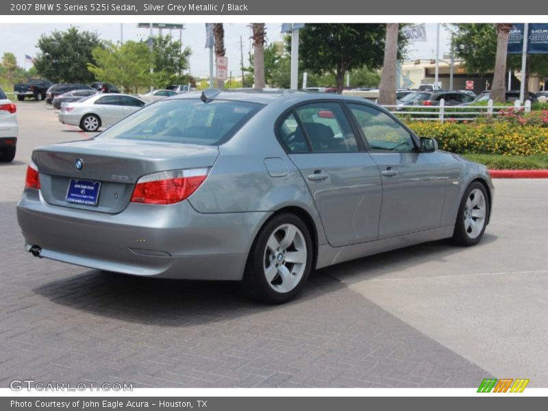 Silver Grey Metallic / Black 2007 BMW 5 Series 525i Sedan